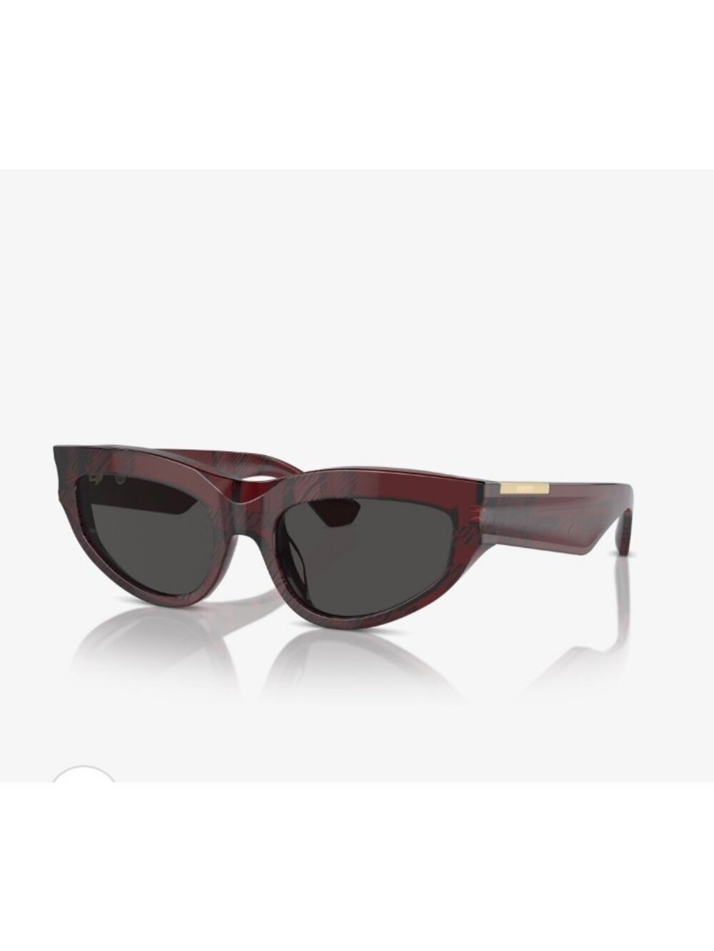 Burberry Red Checked Sunglasses Cat Eye BE4425U   55 19 145 3N